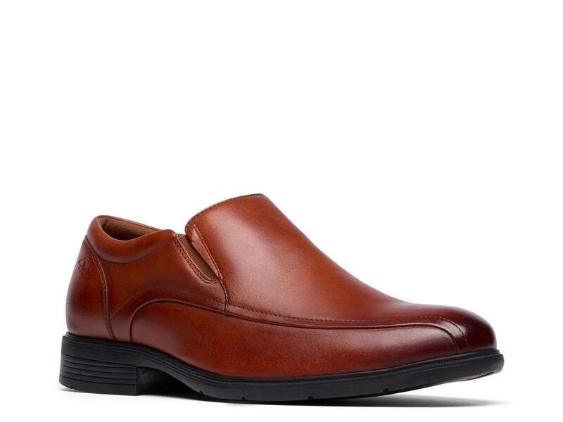 クラークス メンズ シューズ ローファー ClarksSteadwell Step Loafer Dark Tan Leather タン