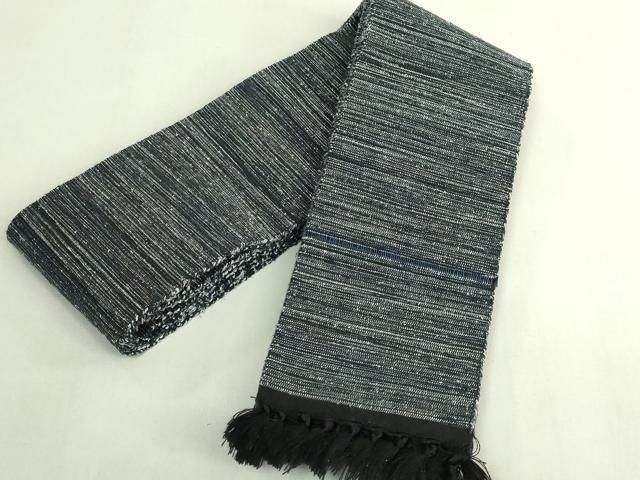 平和屋着物●男性　爪掻き本綴れ　角帯　横段文　正絹　逸品　CABG8941hy 平和屋着物○男性 爪掻き本綴れ 角帯 横段文 正絹 逸品 CABG8941hy