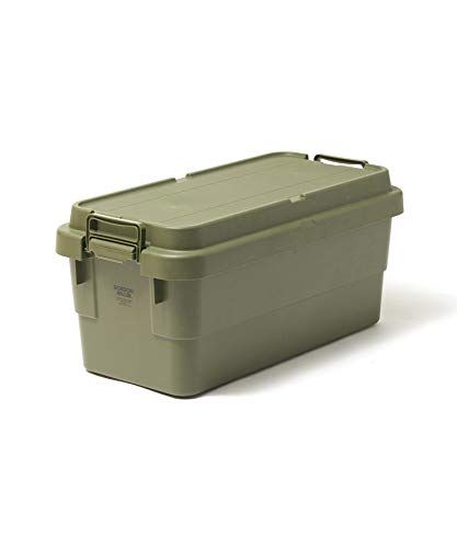 【新品】GORDON MILLER スタッキング トランクカーゴ 70L 収納ボックス 大容量 蓋付き 座れる 積み重ね フラット天板 オリーブドラブ 01628753 3e2bdcde