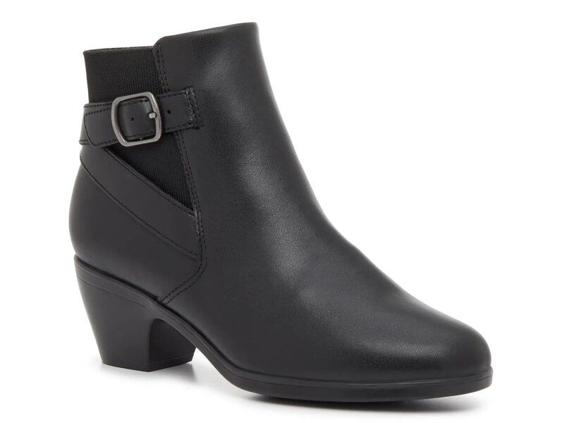 クラークス レディース シューズ ブーツ・レインブーツ Clarks Emily Lux Bootie Black ブラック