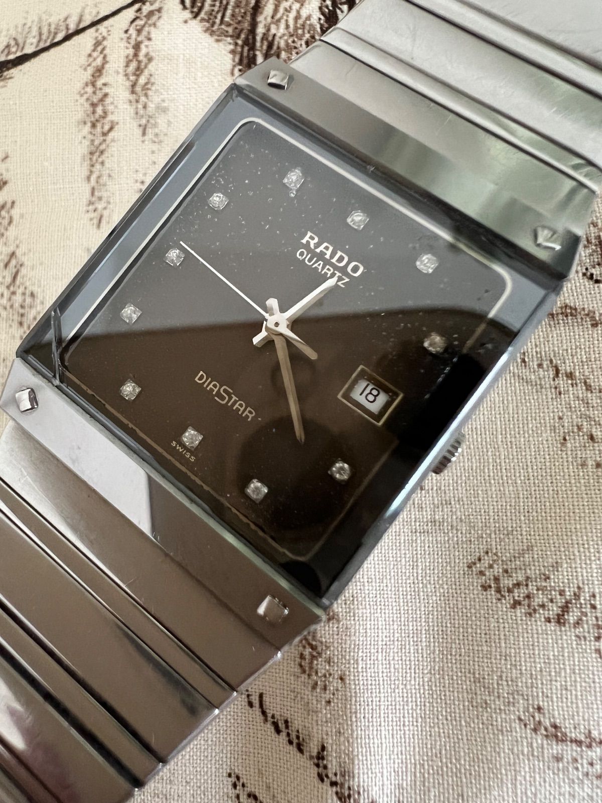 ラドー　RADO☆ダイヤスター☆メンズ☆12Pダイヤ☆稼働品☆129.0154.3