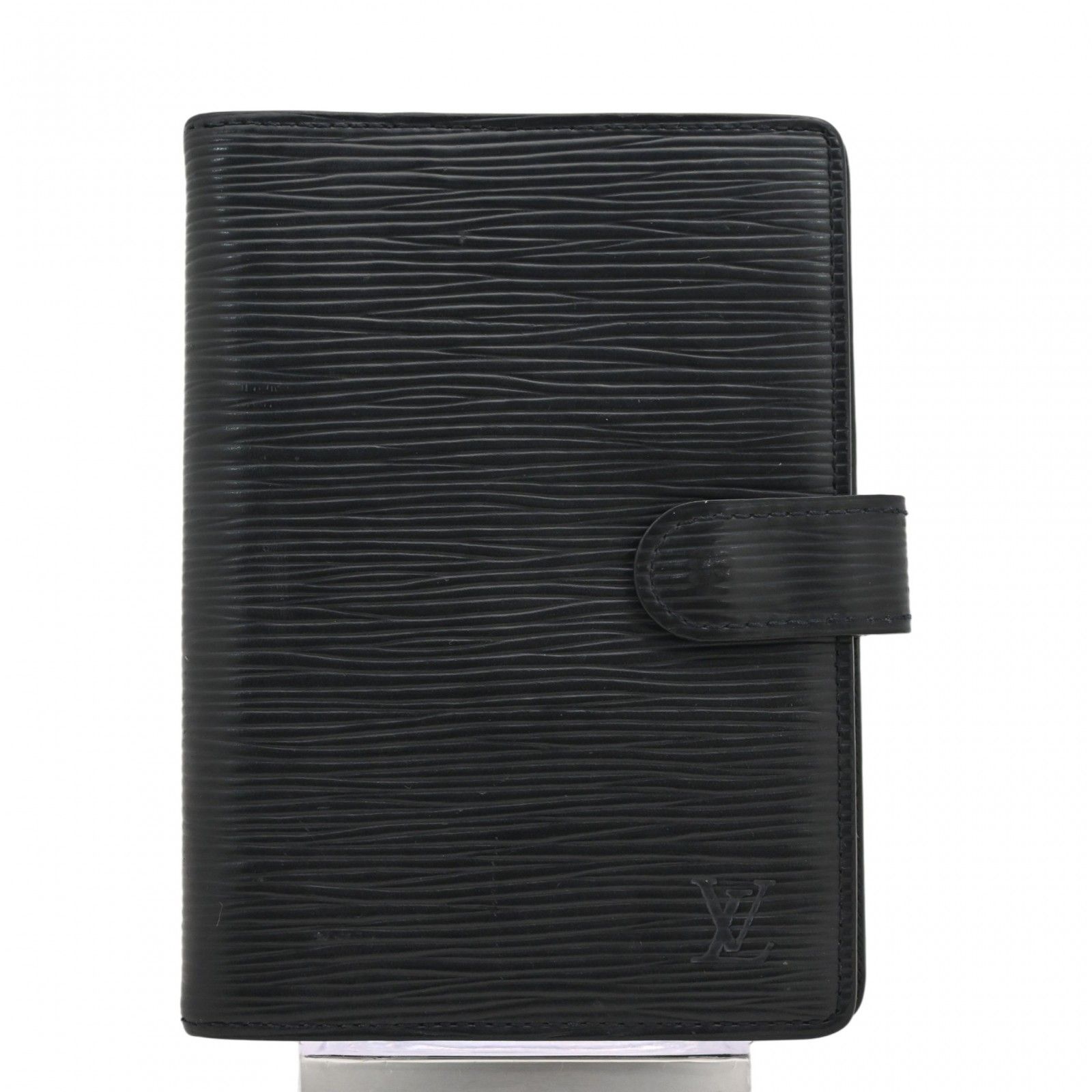 【中古】ルイヴィトン エピ アジェンダPM 手帳カバー 6穴式 ブラック 黒 Bランク lv5715vv