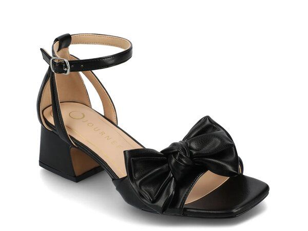 ジャーニー レディース シューズ サンダル Journee Zevi Sandal Shiny Black ブラック