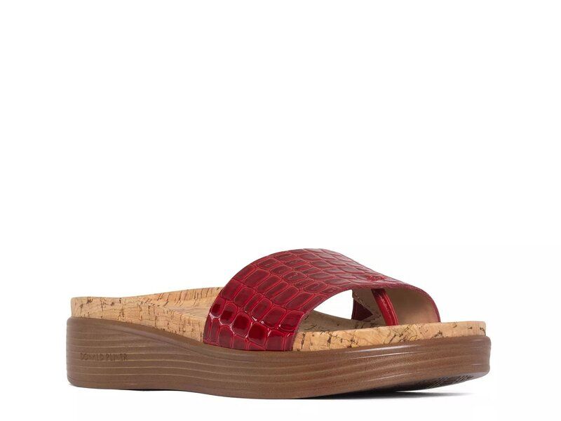 ドナルドプリネール レディース シューズ サンダル Donald Pliner Fiji Sandal Red Croc Print レッド