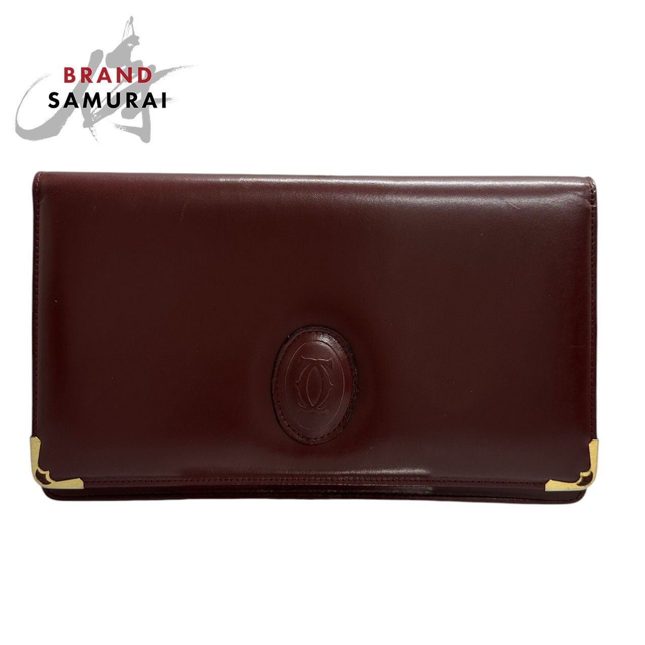 CARTIER カルティエ マストライン ワインレッド ボルドー 金具ゴールド