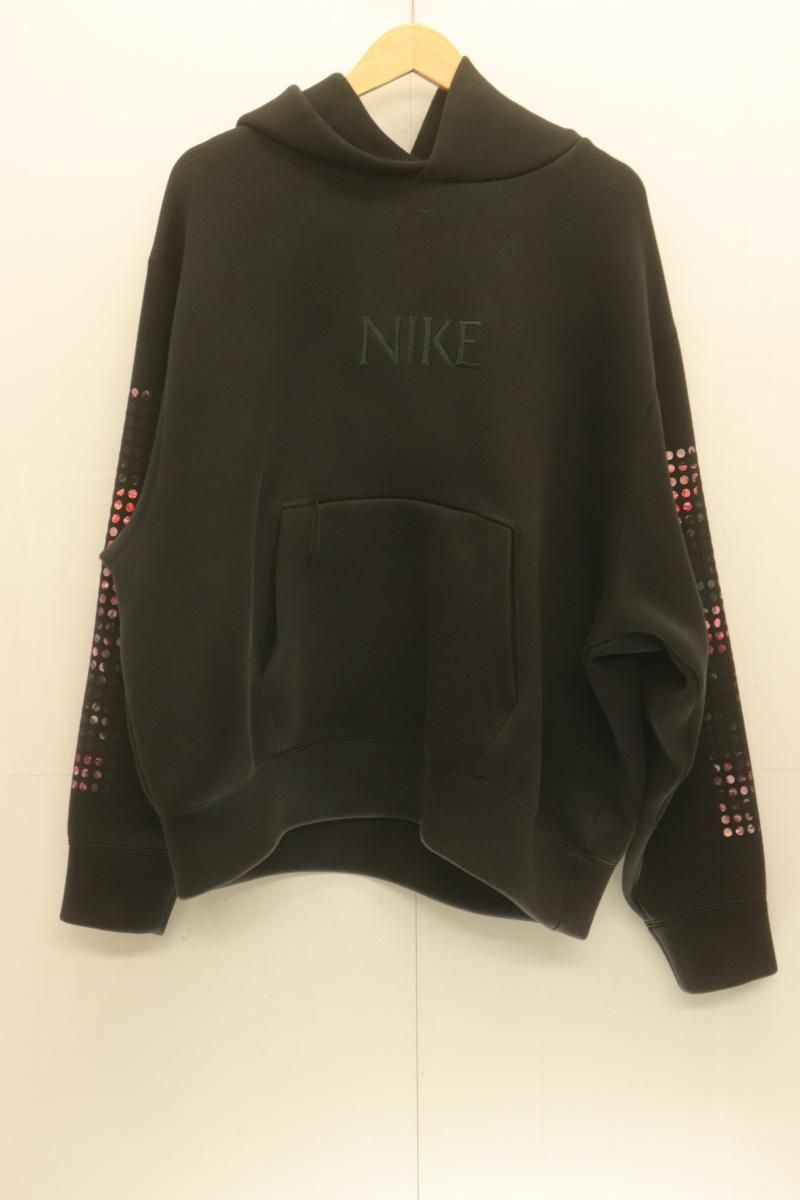 【中古】 NIKE メンズパーカー L Tech Fleece Hoodie NIKE L 黒 ブラック ロゴ