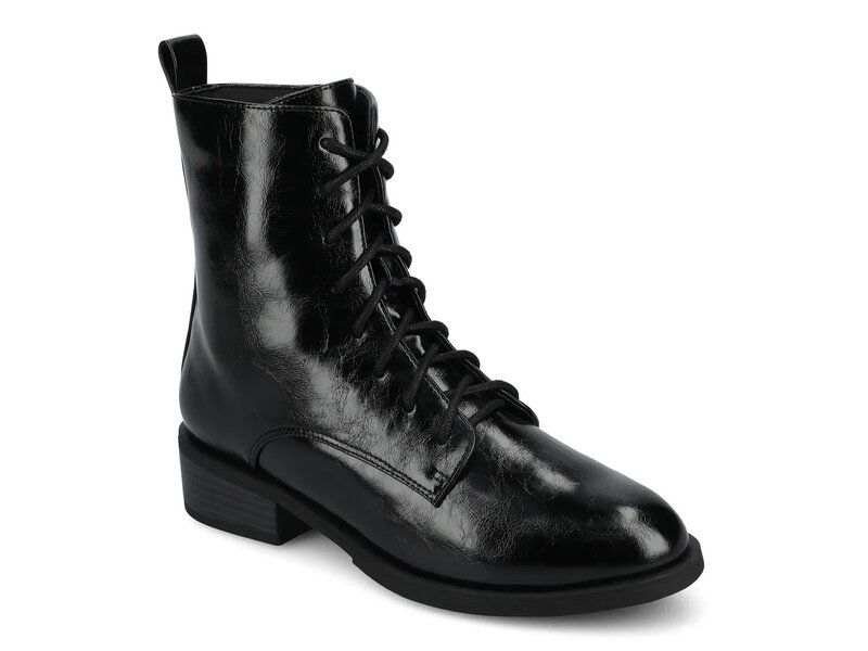 ジャーニー レディース シューズ ブーツ・レインブーツ Journee Vienna Combat Boot Black ブラック