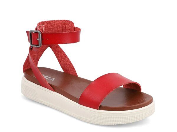 ミア レディース シューズ サンダル プラットフォーム Mia Ellen Platform Sandal Red レッド