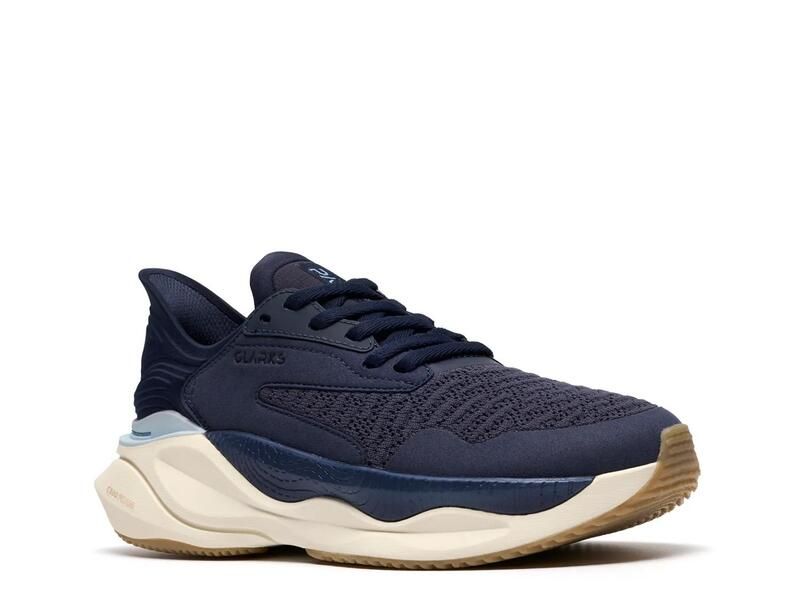 クラークス レディース シューズ スニーカー Clarks Pace Sneaker Navy ネイビー