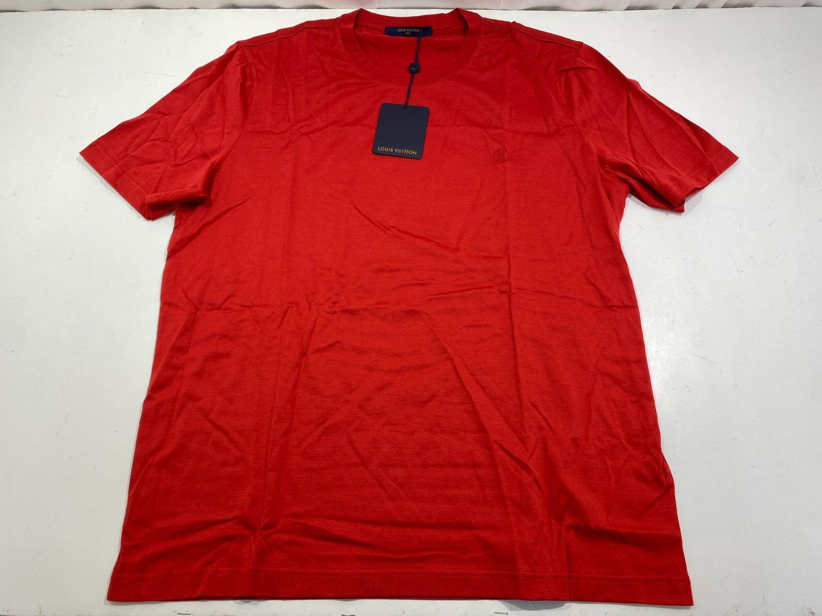 [七重浜85-1-080616nh] [併売]LOUIS VUITTON ルイヴィトン ロゴ刺繍　半袖Tシャツ[中古] [メンズ]