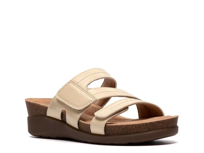クラークス レディース シューズ サンダル Clarks Calenne Holly Wedge Sandal Off White オフホワイト