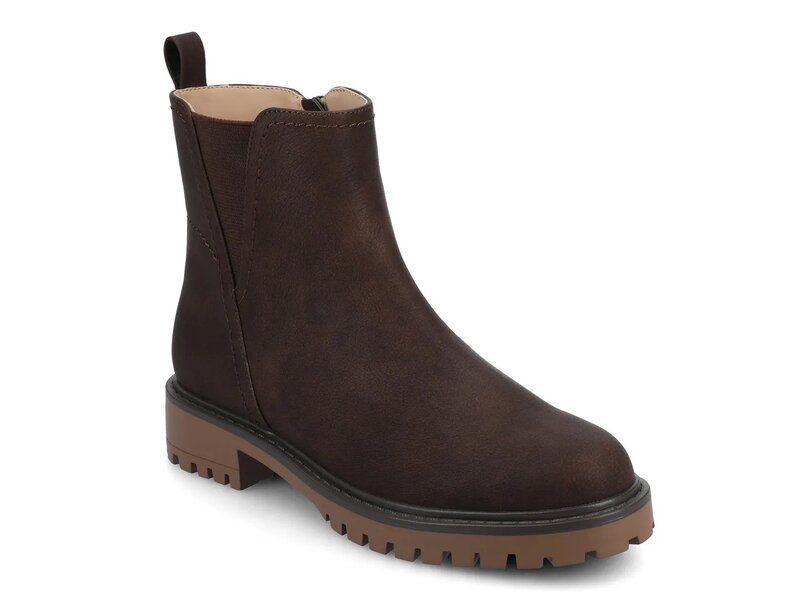 ジャーニー レディース シューズ ブーツ・レインブーツ Journee Junnah Bootie Dark Brown ブラウン