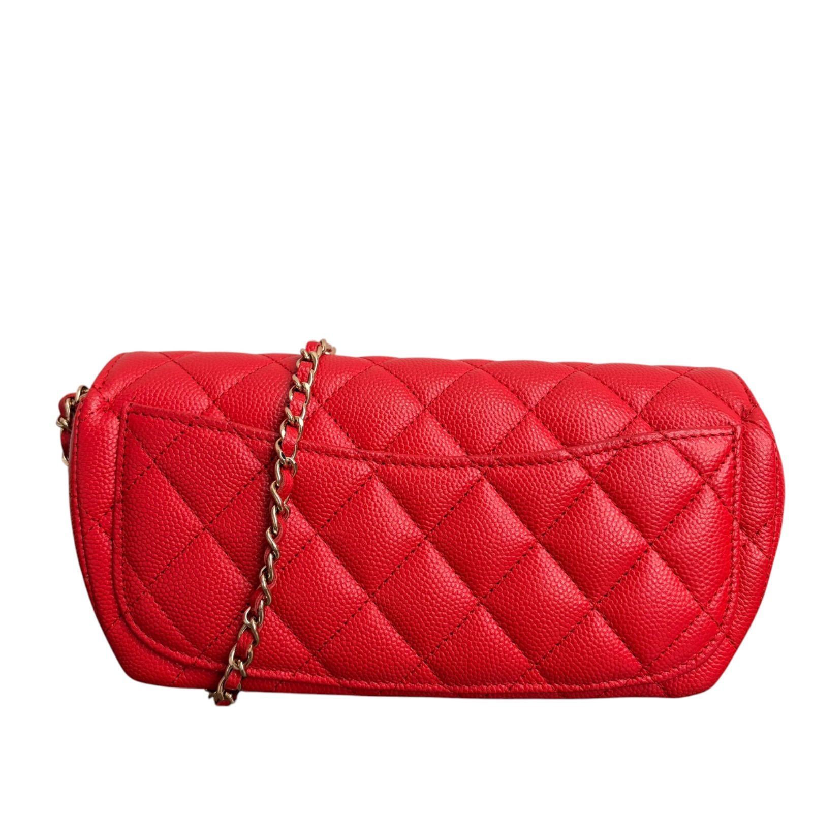 CHANEL シャネル キャビアスキン チェーンショルダー マトラッセ