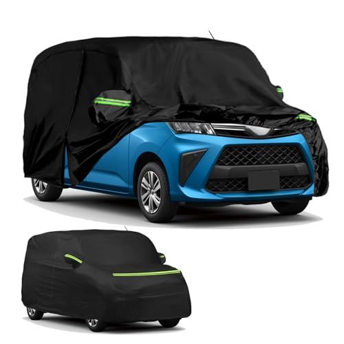 車カバー ルーミー/ダイハツ トール専用 自動車ボディカバー 防水性アップ 裏起毛 防塵 UVカット 黄砂/雪対策 黒 四季対応ts 833b9d00