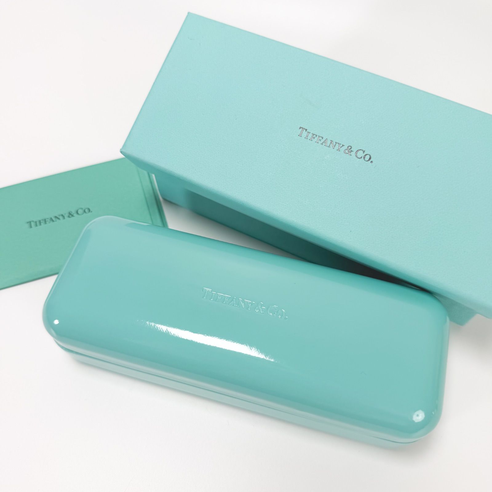 TIFFANY　ティファニー　空メガネケース、空箱　3セット　新品自宅保存品 TIFFANY ティファニー メガネケース ハードケース 空箱 - メルカリ
