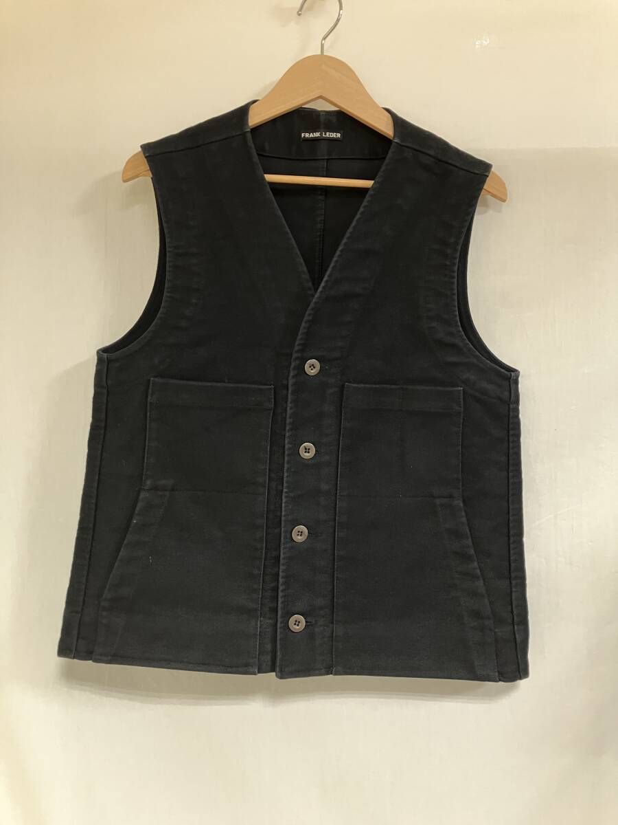 FRANK LEDER DEUTSCHLEDER VEST ドイツ製 ベスト ジャーマンレザー ブラック