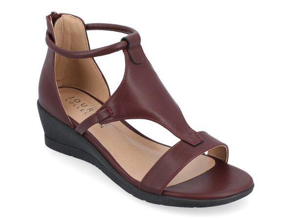 ジュルネ コレクション レディース シューズ サンダル Journee Collection Trayle Wedge Sandal Red レッド