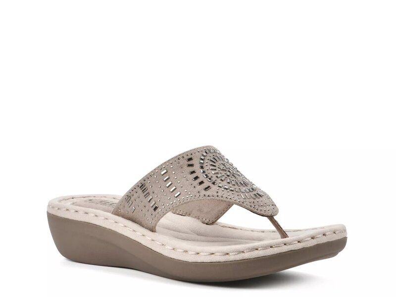 クリフバイホワイトマウンテン レディース シューズ サンダル Cliffs by White Mountain Cienna Wedge Sandal Taupe トープ