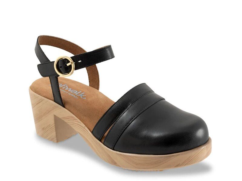 ソフトウォーク レディース シューズ サンダル プラットフォーム Softwalk Fillmore Platform Clog Black ブラック