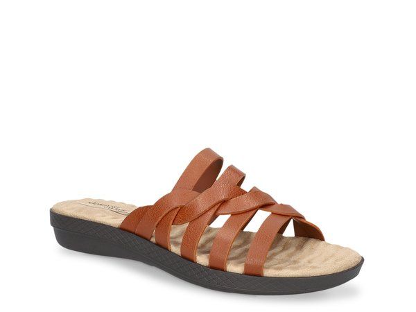 イージーストリート レディース シューズ サンダル Easy Street Sheri Slide Sandal Cognac
