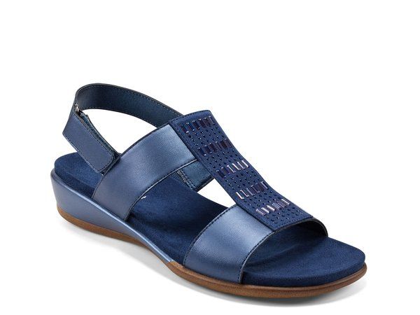 イージースピリット レディース シューズ サンダル Easy Spirit Hazel Wedge Sandal Cobalt コバルト