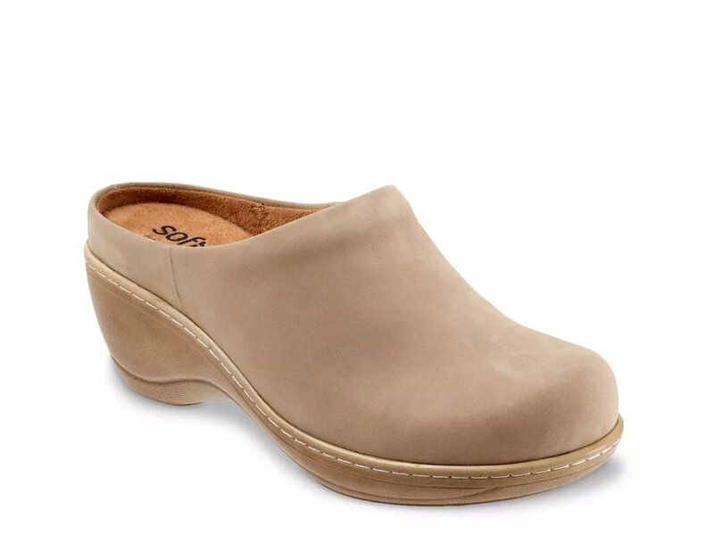 ソフトウォーク レディース シューズ サンダル Softwalk Madison Clog Beige Suede ベージュ