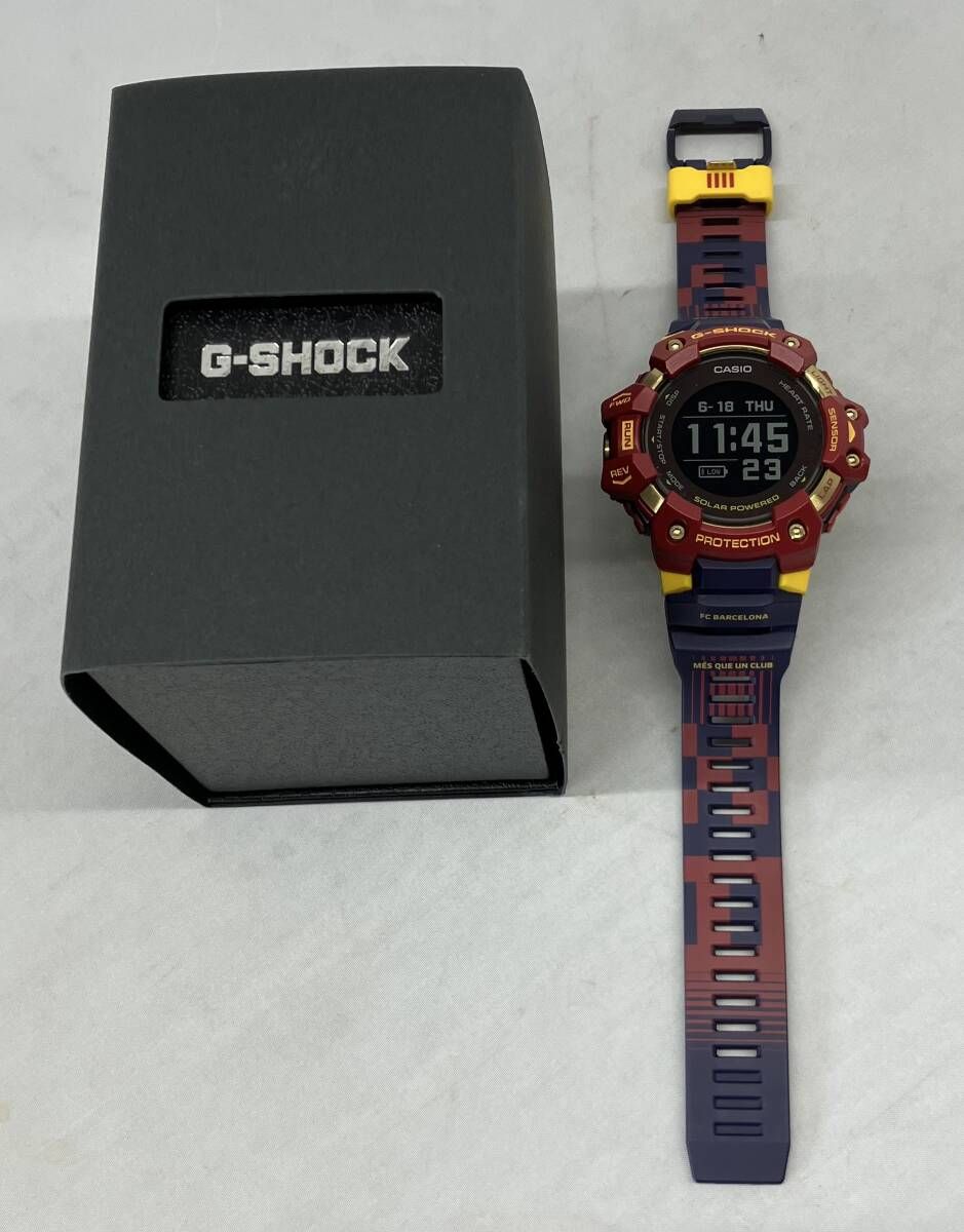 ［箱有］CASIO／GBD-H1000BAR-4JR FC Barcelona Matchday コラボレーションモデル 時計 ソーラー