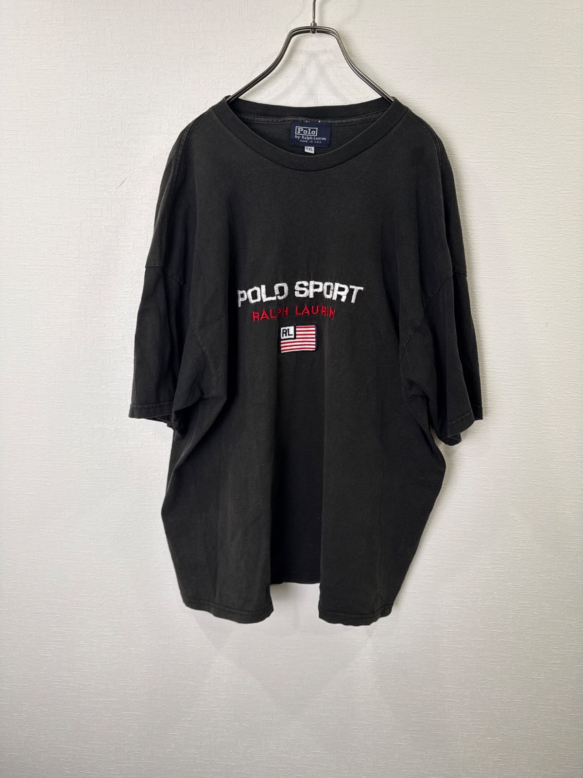 S00149　POLO RALPH LAUREN｜ポロラルフローレン｜Tシャツ｜半袖Tシャツ｜コットン｜COTTON｜ホワイト｜WHITE｜白｜XXL｜ビッグシルエット｜オーバーサイズ｜ポニー刺繍｜ストリート｜アメカジ｜Y2K