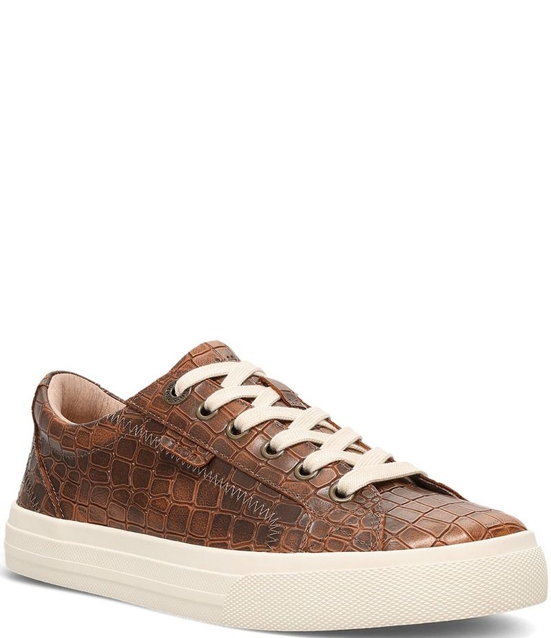タオスフットウェア レディース シューズ スニーカー プラットフォーム レザー Taos Footwear Plim Soul Lux Croco Embossed Leather Platform