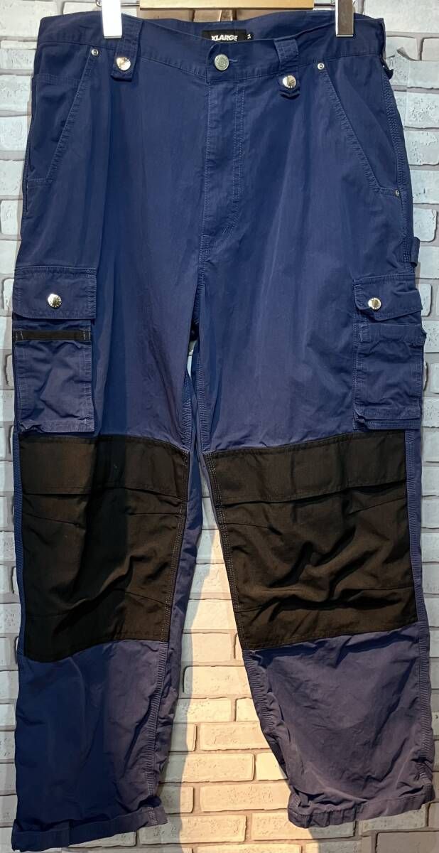 X-LARGE エクストララージ ロングパンツ large tactical work pants サイズL ストリート ネイビー
