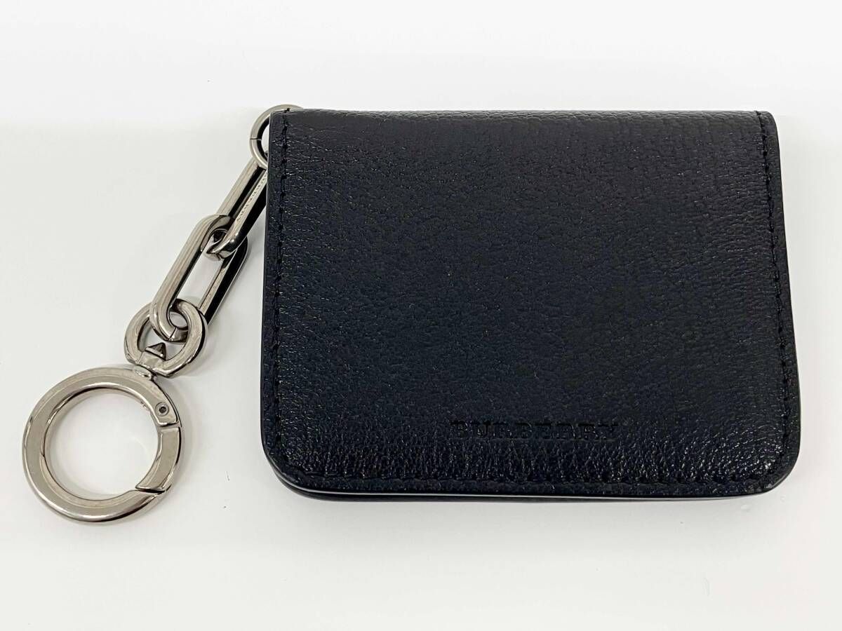 BURBERRY バーバリー カードケース 定期入れ レザー ブラック