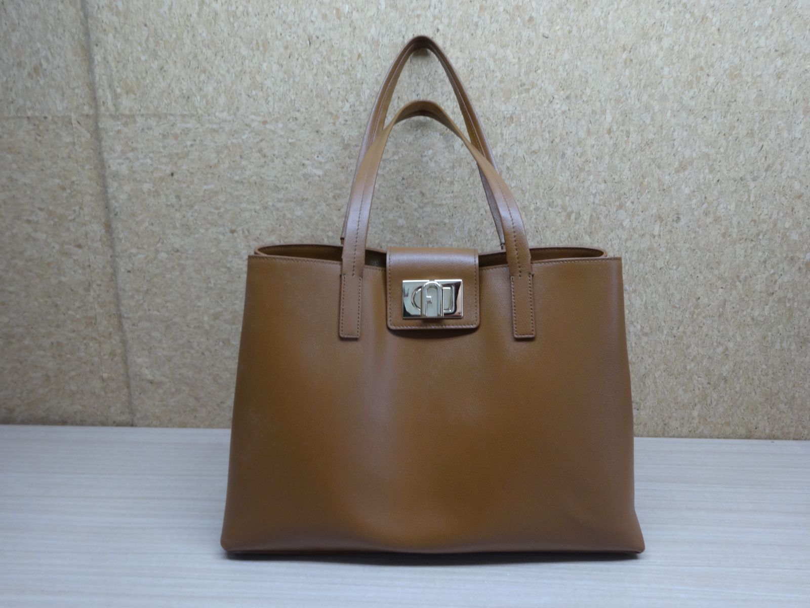 FURLA 1927 トートバッグ ブラウン レザー Furla フルラ