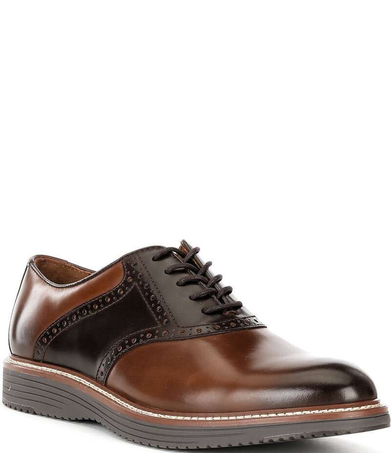 ジョンストンアンドマーフィー メンズ シューズ ドレスシューズ オックスフォード ブローグ レザー Johnston Murphy Mens Upton Leather Brogue Detail S