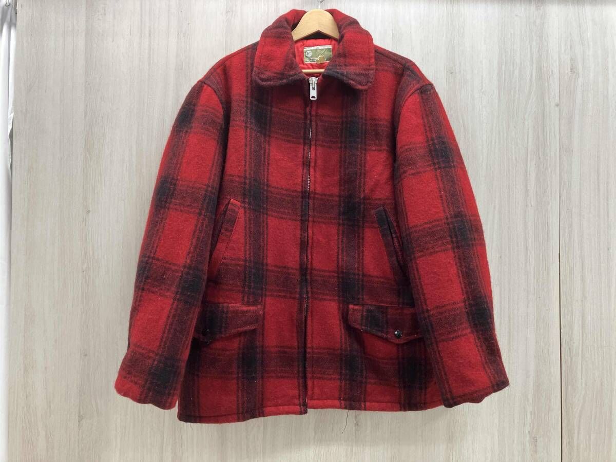 JCPenney ジェーシーペニー ジャケット 60-70s hunting apparel TALON 表記サイズ44 レッド系