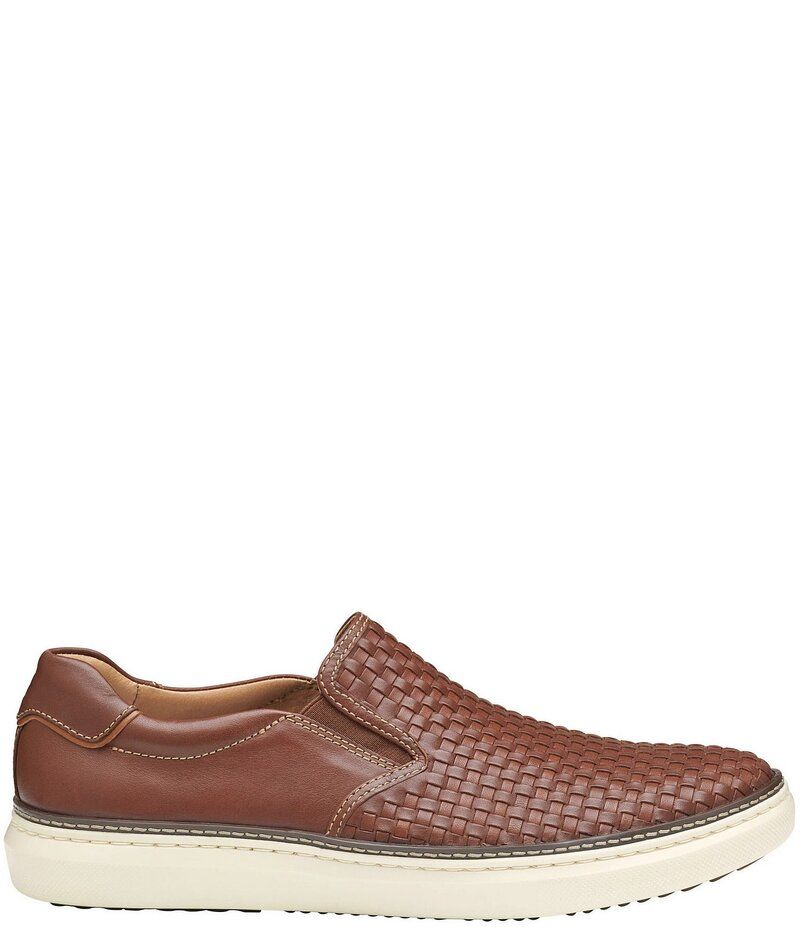 ジョンストンアンドマーフィー メンズ シューズ スリッポン・ローファー スニーカー レザー Johnston Murphy Mens McGuffey 2 Woven Leather Slip On