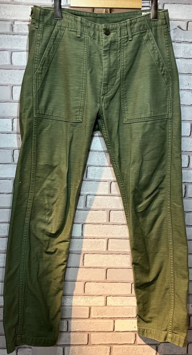 Orslow オアスロウ 綿パンツ ベイカーパンツ サイズS アメカジ グリーン