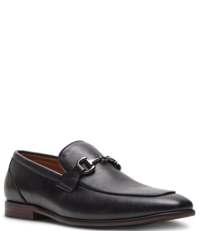 スティーブ マデン メンズ シューズ スリッポン・ローファー レザー ローファー Steve Madden Mens Jayshan Leather Bit Buckle Dress Loafers