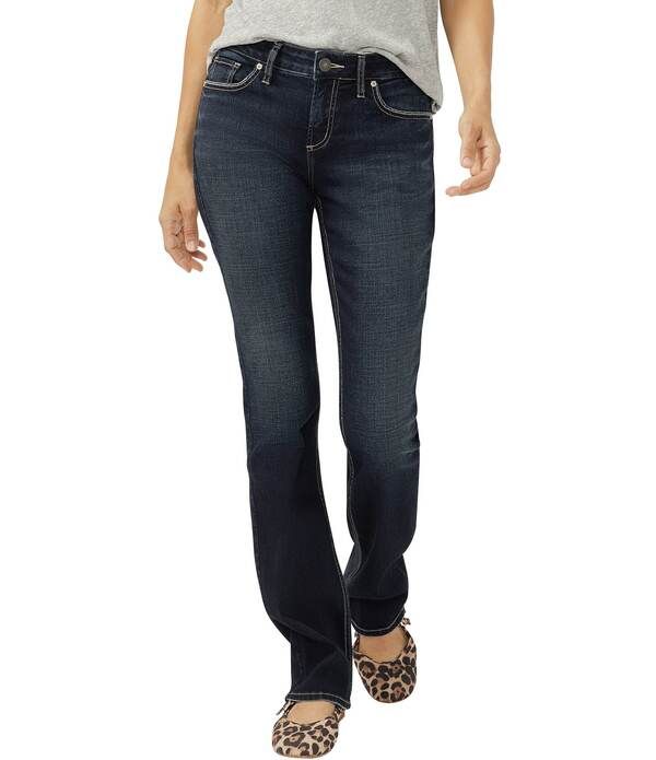 シルバー ジーンズ レディース ボトムス デニムパンツ ブーツカット ブーツ Silver Jeans Co Elyse Curvy Fit Bootcut Jeans Aurora