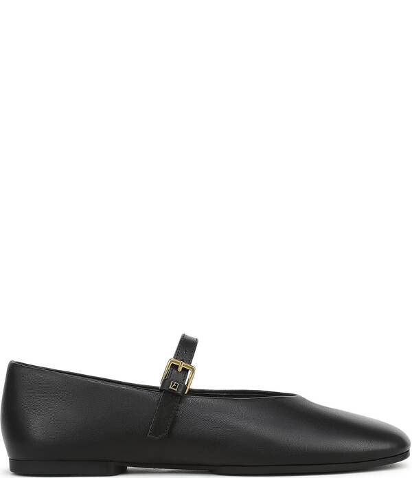 フランコサルト レディース シューズ パンプス レザー Franco Sartodilia Leather Mary Jane Ballerina Flats Black ブラック