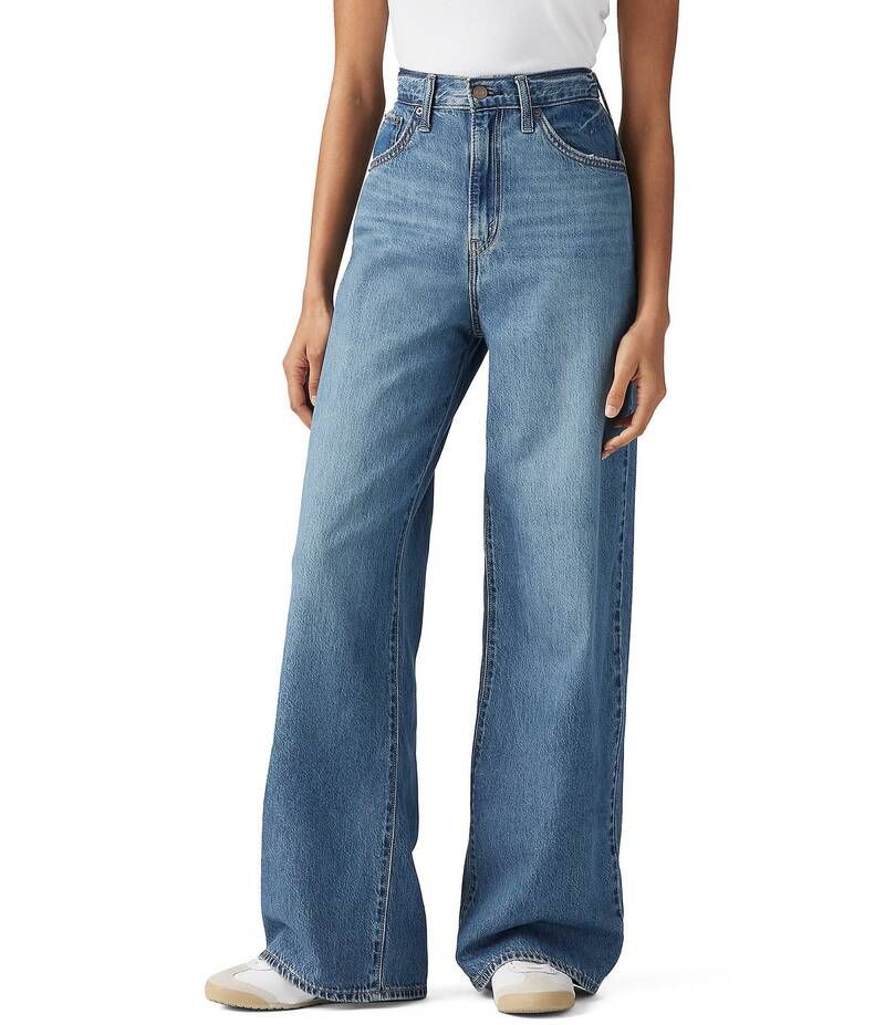 リーバイス レディース ボトムス デニムパンツ ジーンズ LevisR High Rise Cinched Baggy Jeans Medium Blue ブルー