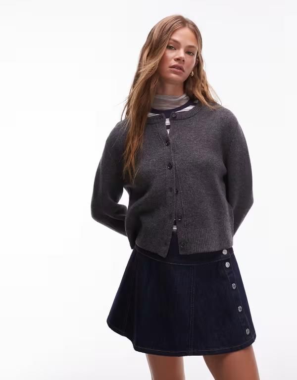 アンドアザーストーリーズ レディース アウター カーディガン ウール コントラスト Other Stories pure wool cardigan with contrast tonal cuff