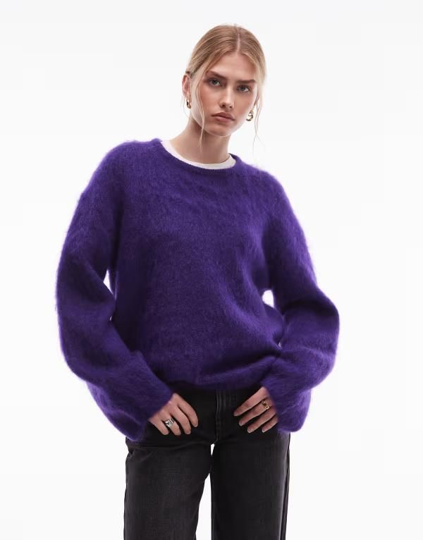 アンドアザーストーリーズ レディース アウター ニット・セーター ドロップショルダー ウール Other Stories wool and mohair mix drop shoulder sweat