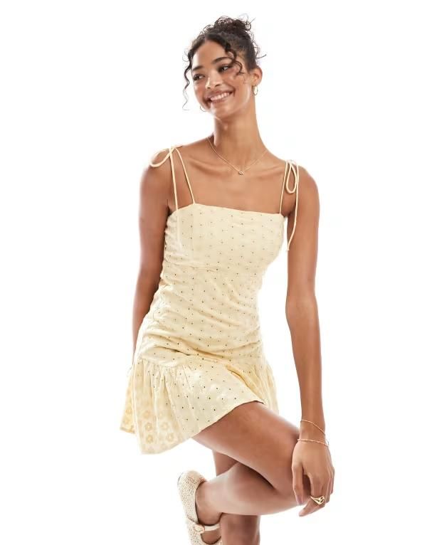 デイジーストリート レディース トップス ワンピース ミニワンピース ミニ Daisy Street Dasiy Street dropped waist seamed mini dress with