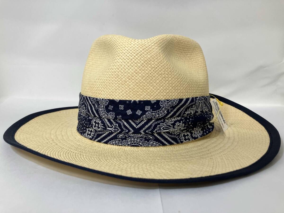 STETSON ステットソン Fullcount Jeansmaker パナマハット 中折れ帽子 ベージュ サイズ59cm エクアドル製