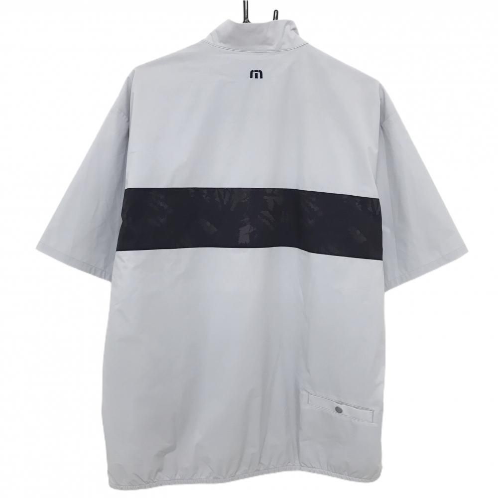 超美品】トラヴィスマシュー 半袖ブルゾン グレー×黒系 裏地メッシュ
