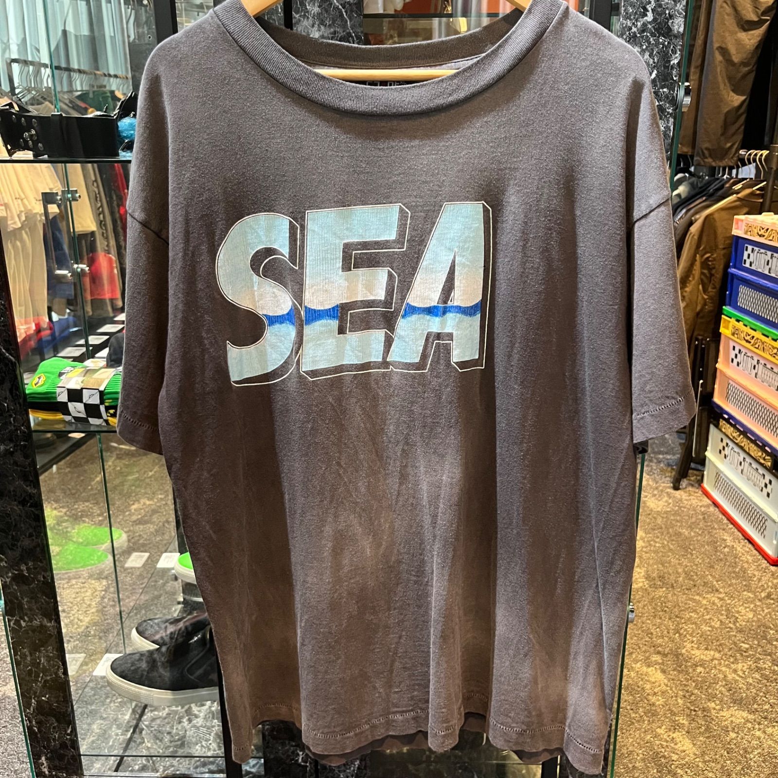 セントマイケル　半袖Tシャツ　セントマイケル×ウィンダンシー　グレー　XLサイズ　AB品