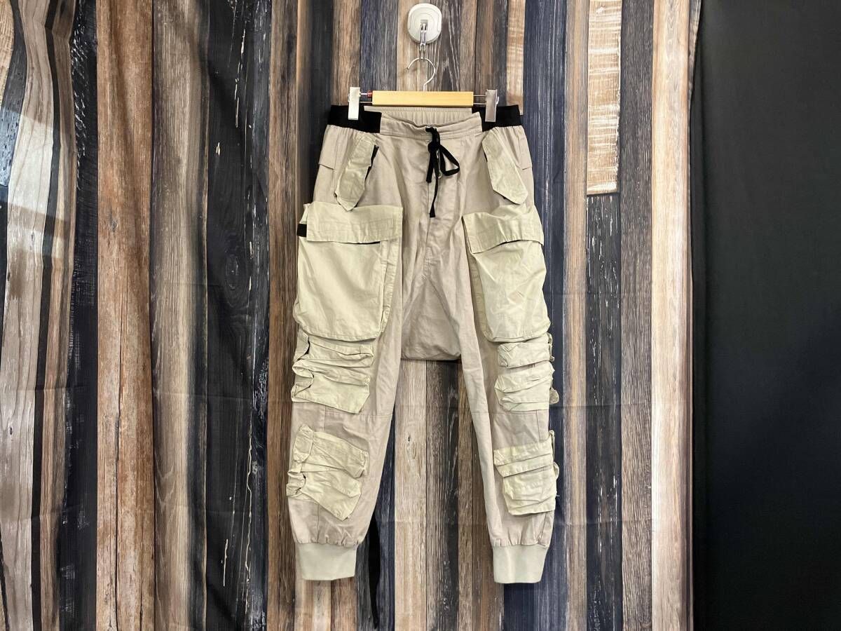 BEN TAVERITI UNRAVEL PROJECT カーゴパンツ TECHNICAL COTTON CARGO SAROUEL PANTS ベージュ系 サイズM