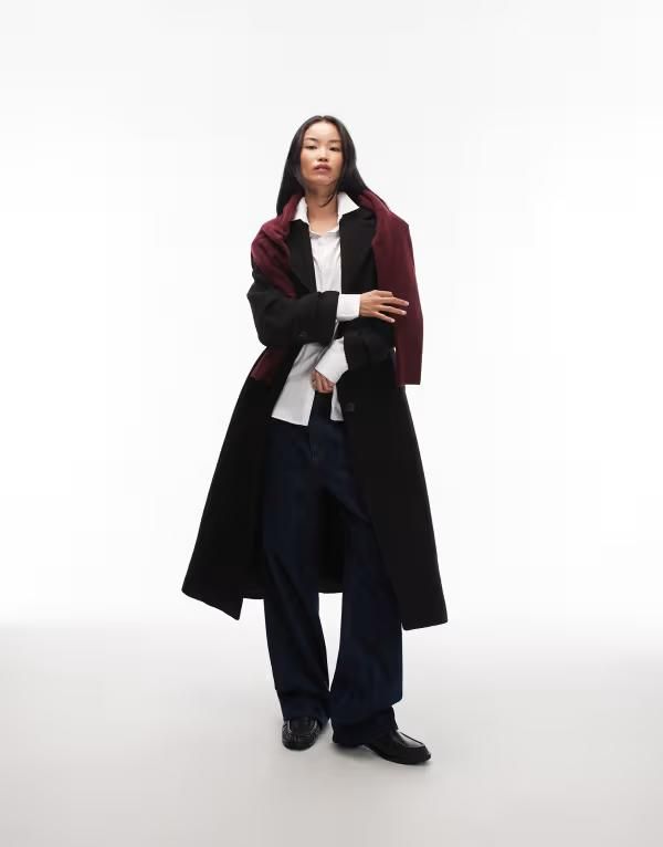 アンドアザーストーリーズ レディース アウター ジャケット・ブルゾン ウール コート Other Stories belted wool coat Black ブラック