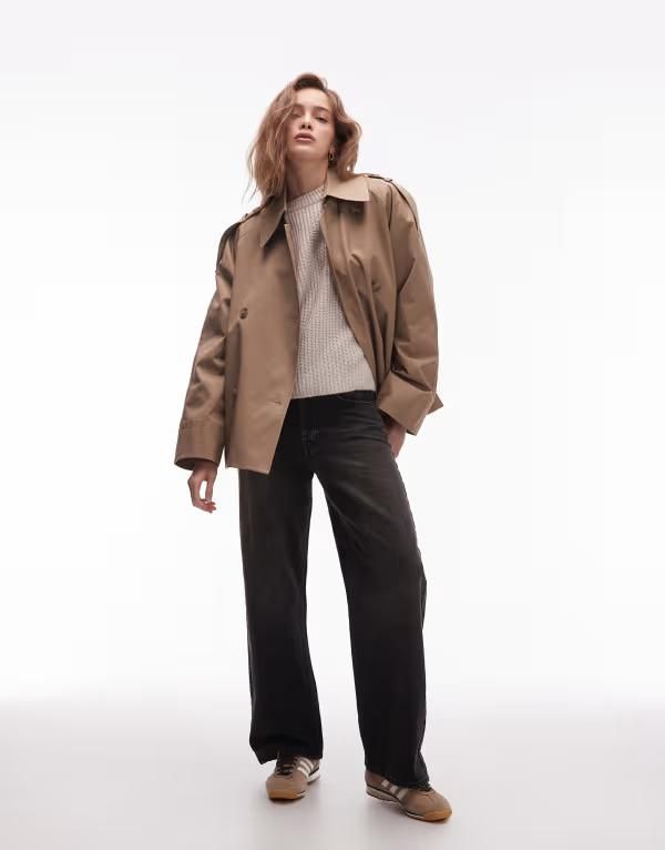 アンドアザーストーリーズ レディース アウター ジャケット・ブルゾン コート Other Stories bold shoulders short trench coat BEIGE ベージュ