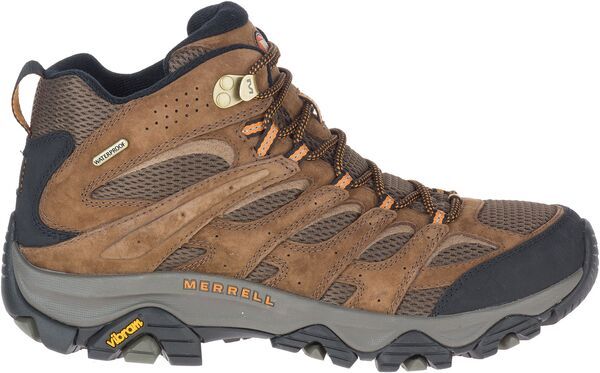 メレル メンズ シューズ ブーツ・レインブーツ Merrell Mens Moab 3 Mid Waterproof Hiking Boots Earth